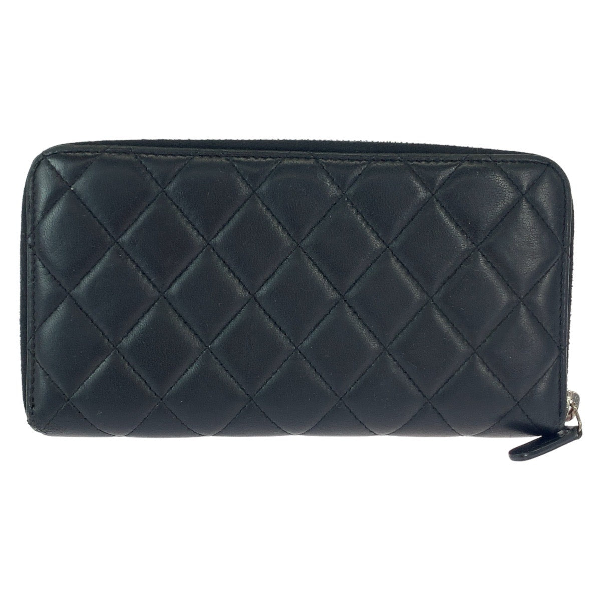 Chanel Matelasse Lambskin Long Wallet Black