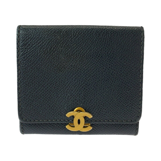 Chanel Caviar Skin Coin Case Compact Wallet