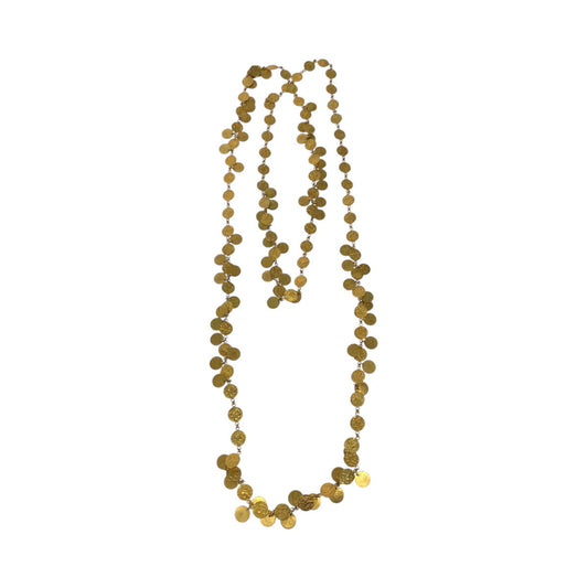 Chanel Vintage Gold Metal Coin Necklace