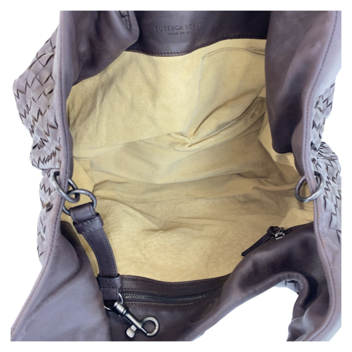 Bottega Veneta Brown Leather Hobo Shoulder Bag