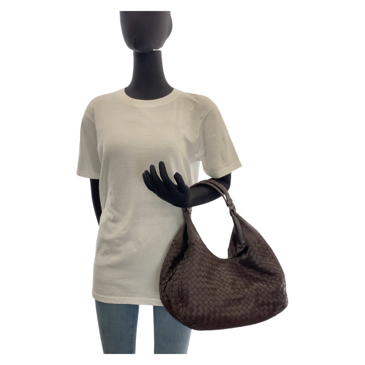 Bottega Veneta Brown Leather Hobo Shoulder Bag