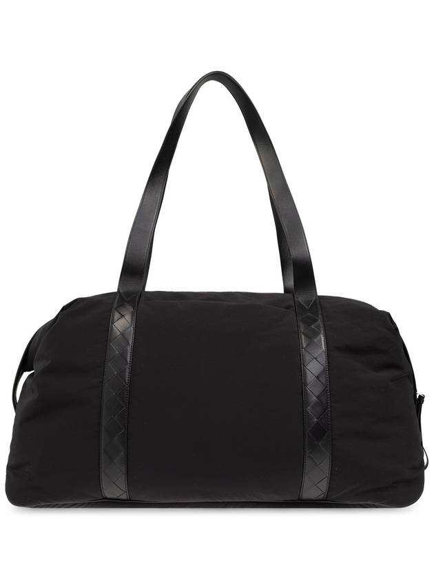 Bottega Veneta Large Crossroad Weekender Duffel Bag Black