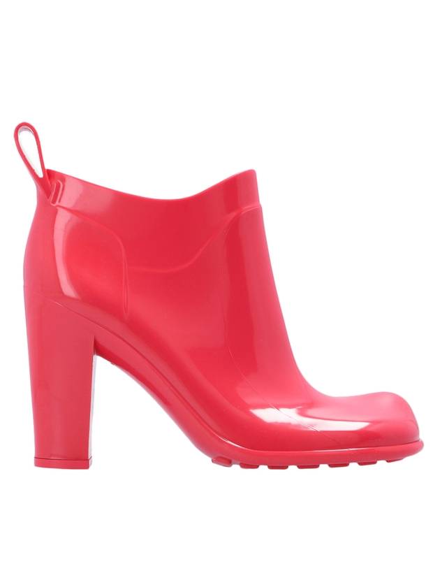 Bottega Veneta Shine Rubber Heel Chelsea Boots Lollipop
