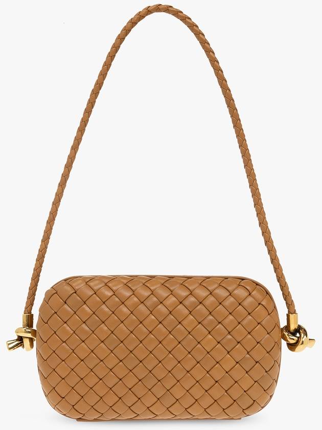 Bottega Veneta Knot Minadiair On Strap Tote Bag Camel