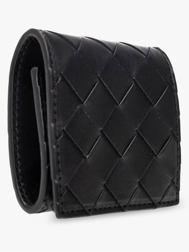 Bottega Veneta Intrecciato Coin Purse Black