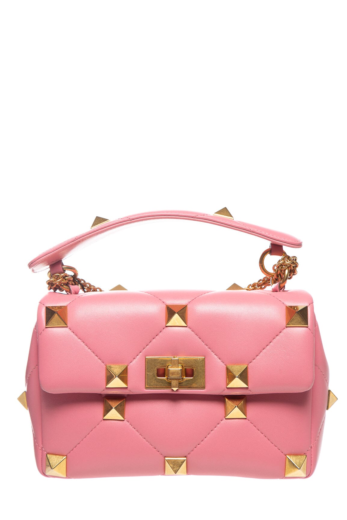 Valentino Pink Rockstud Leather Cross-Body