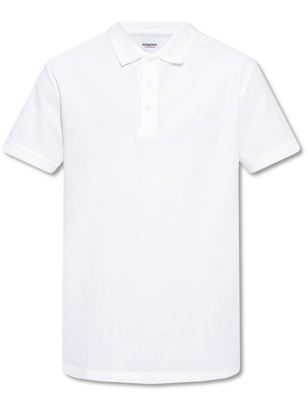 Burberry Monogram Motif Polo Shirt White