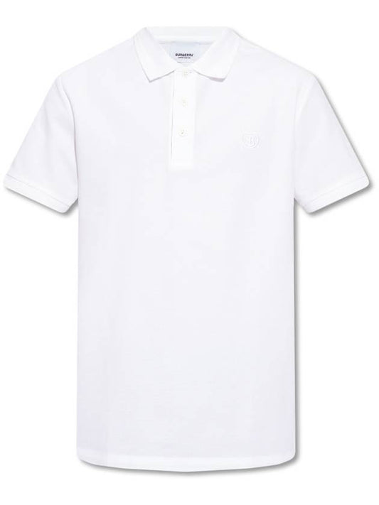 Burberry Monogram Motif Polo Shirt White