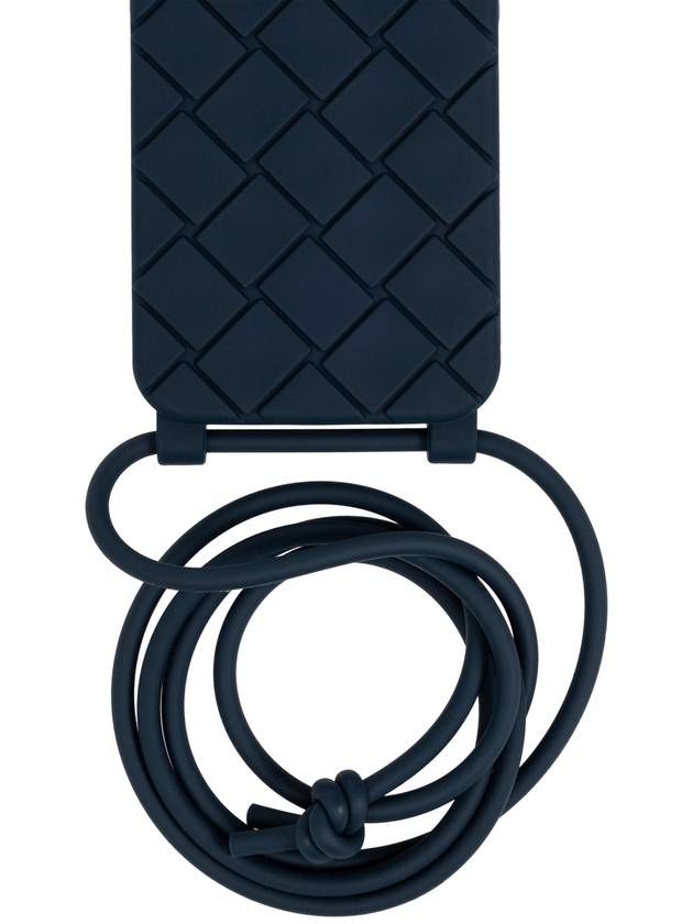 Bottega Veneta Strap iPhone 15 Pro Phone Case Deep Blue