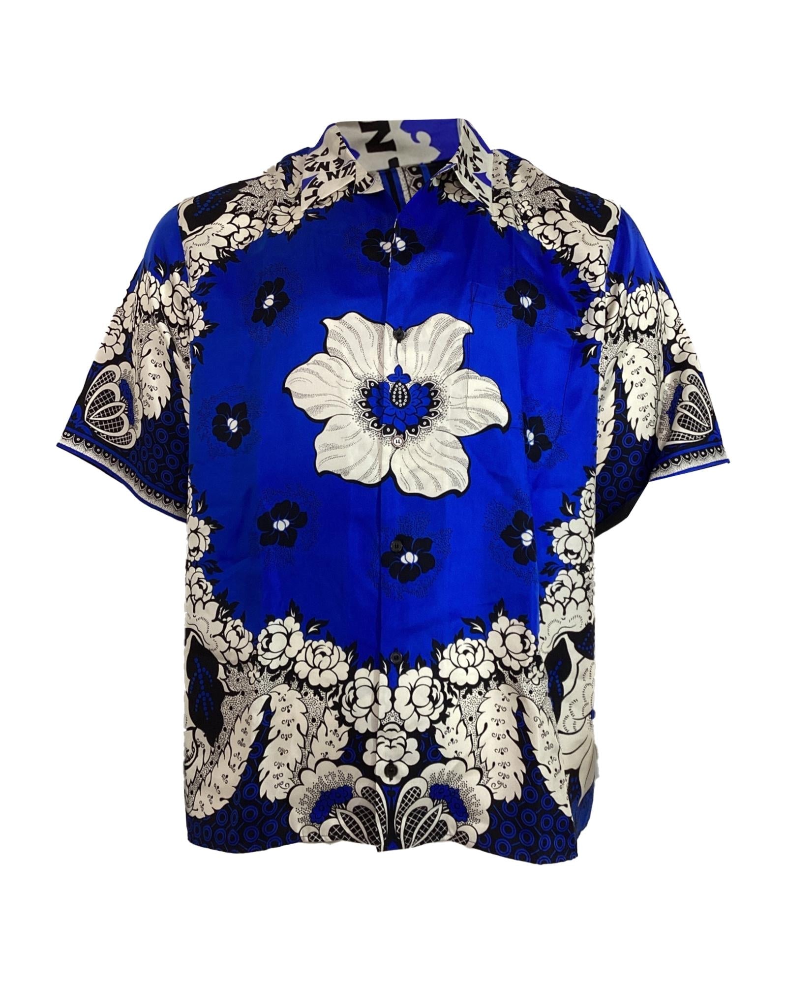 Valentino Garavani Floral Print Silk Shirt Men Multicolor | Multicolor One Size multicolor | multicolor