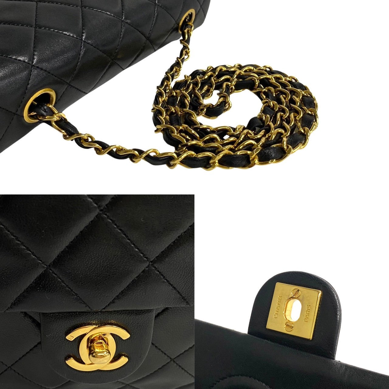 Chanel Classic Mini Square Single Flap Bag  Leather Crossbody Bag in New Condition