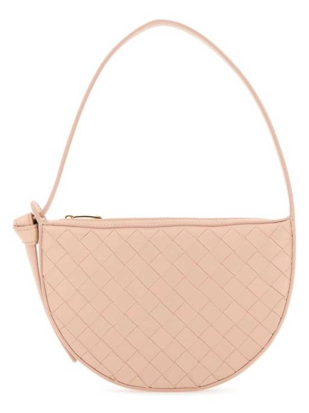 Bottega Veneta Intrecciato Sunrise Small Shoulder Bag Pink