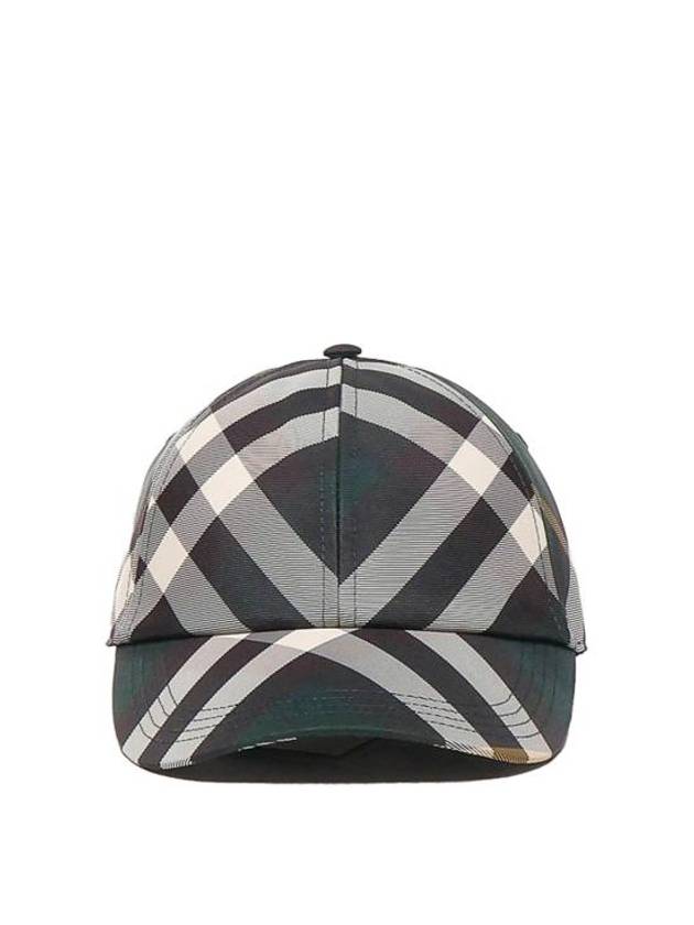Burberry Check pattern ball cap green