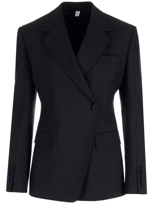Burberry Women's Wool Tailored Blazer Jacket Black