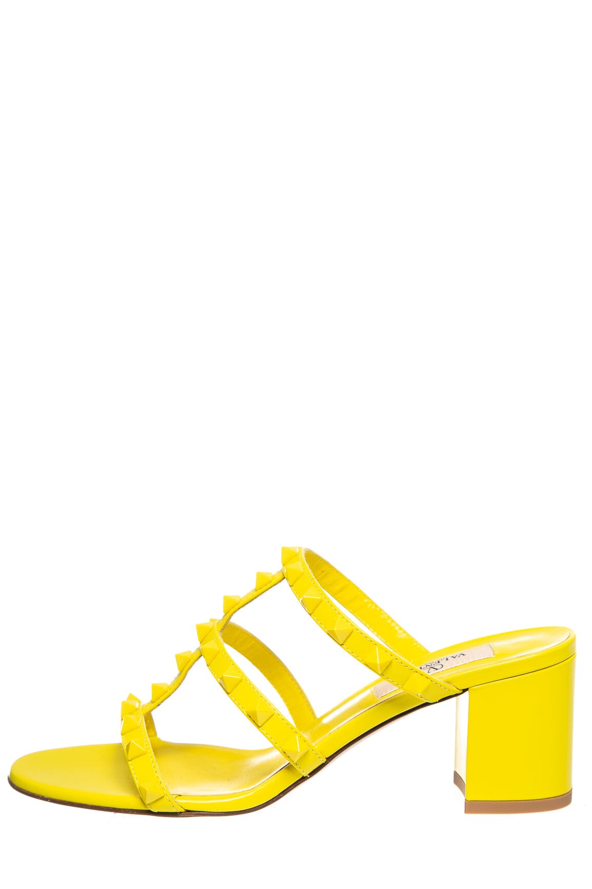 Valentino Yellow Rock Stud Heels SZ 36 NWT