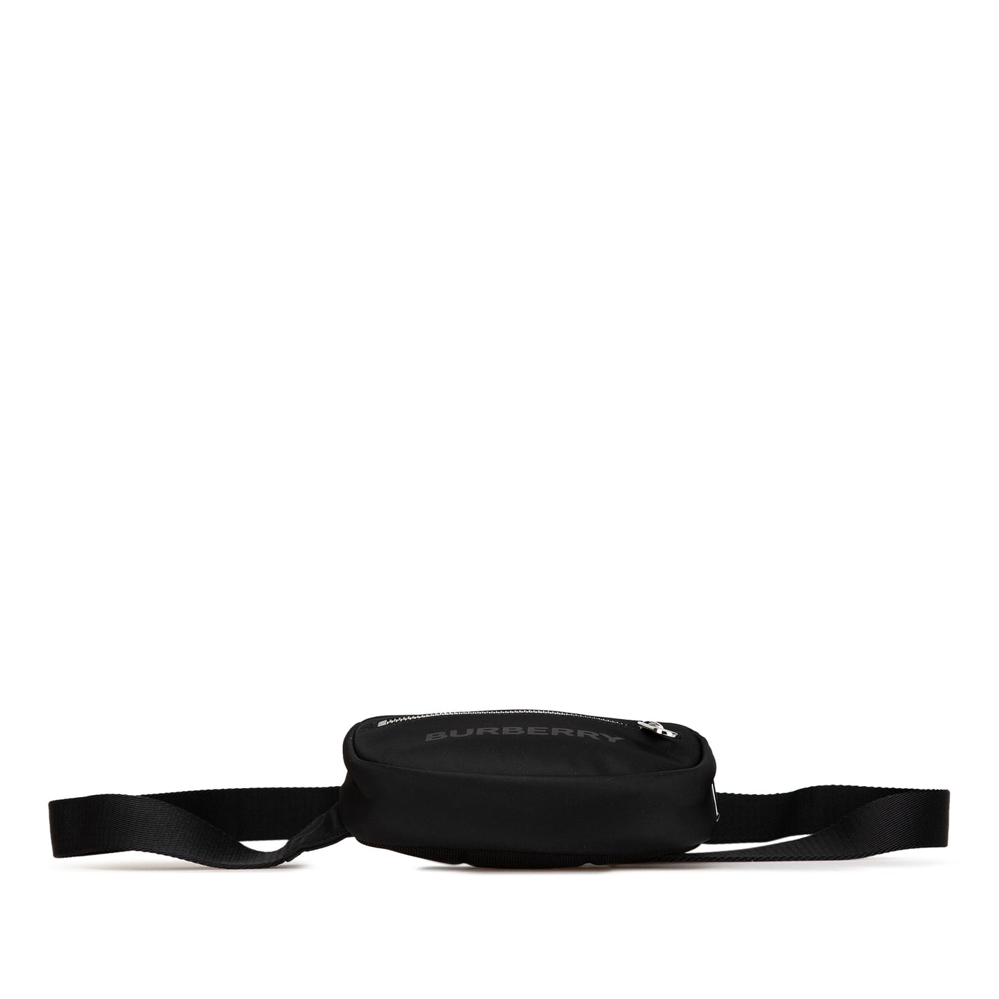 Black Burberry Nylon Belt Bag