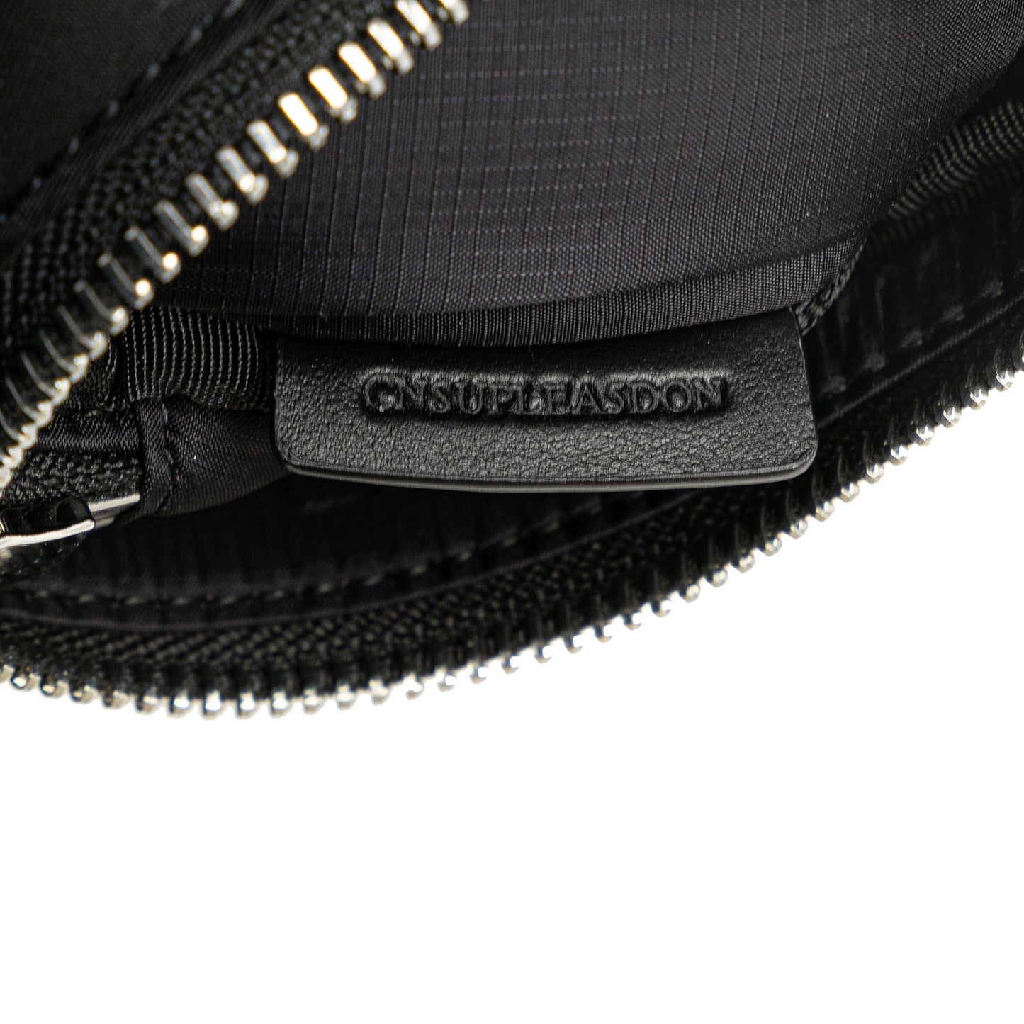 Black Burberry Nylon Belt Bag