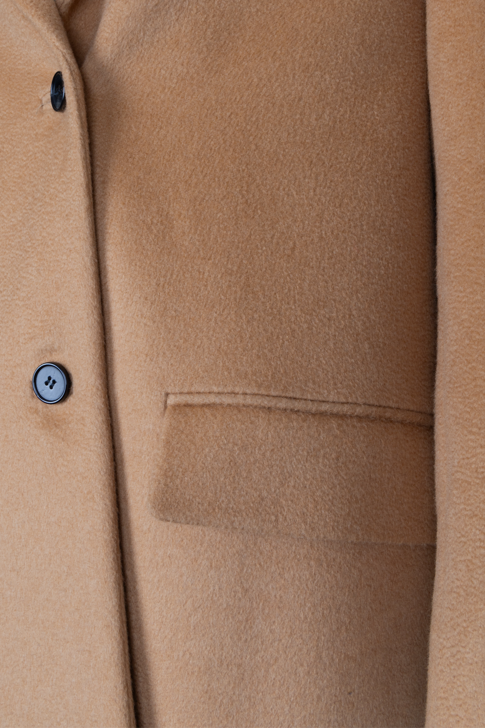 VALENTINO Rockstuds Coat Camel Hair Beige