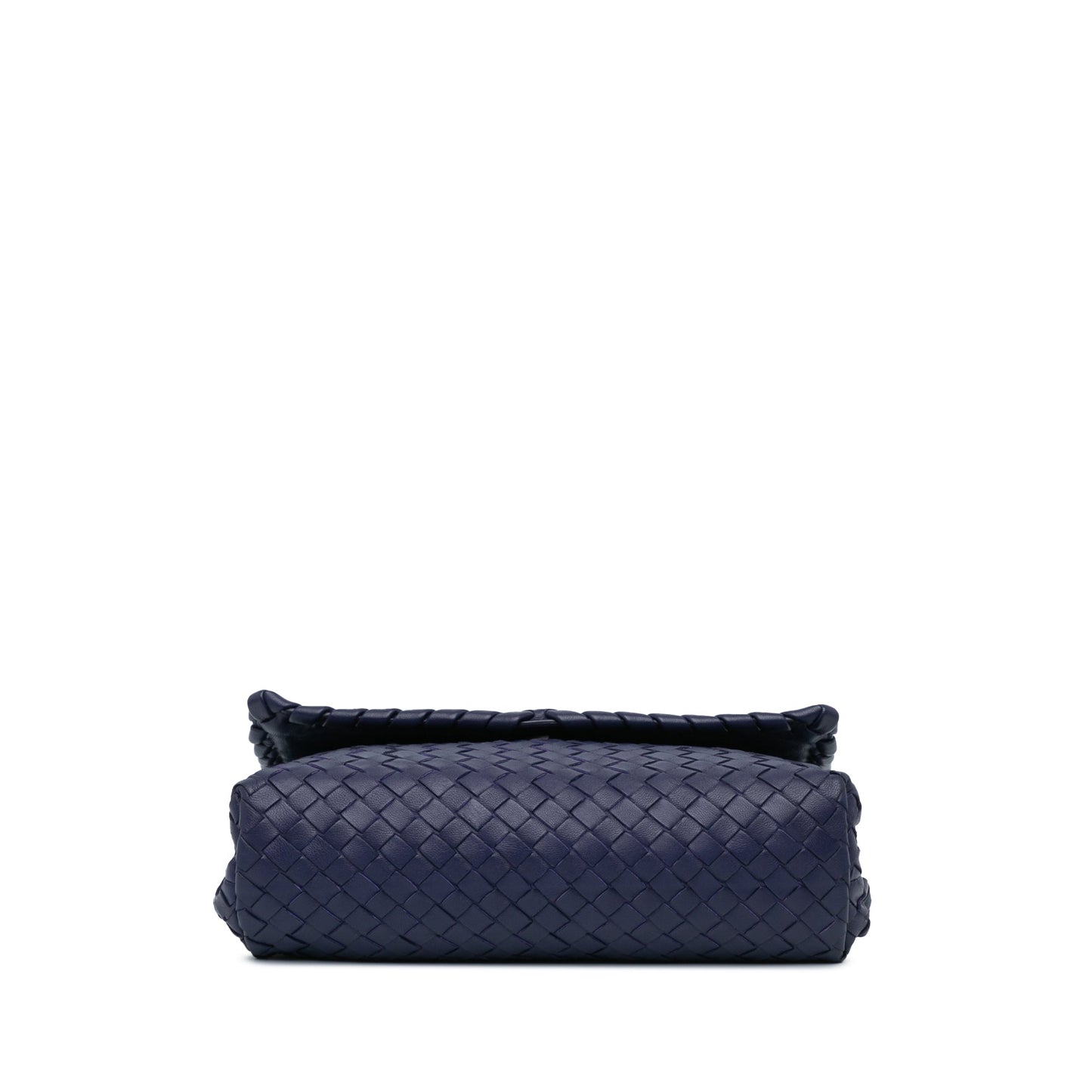 Blue Bottega Veneta Small Intrecciato Olimpia Shoulder Bag