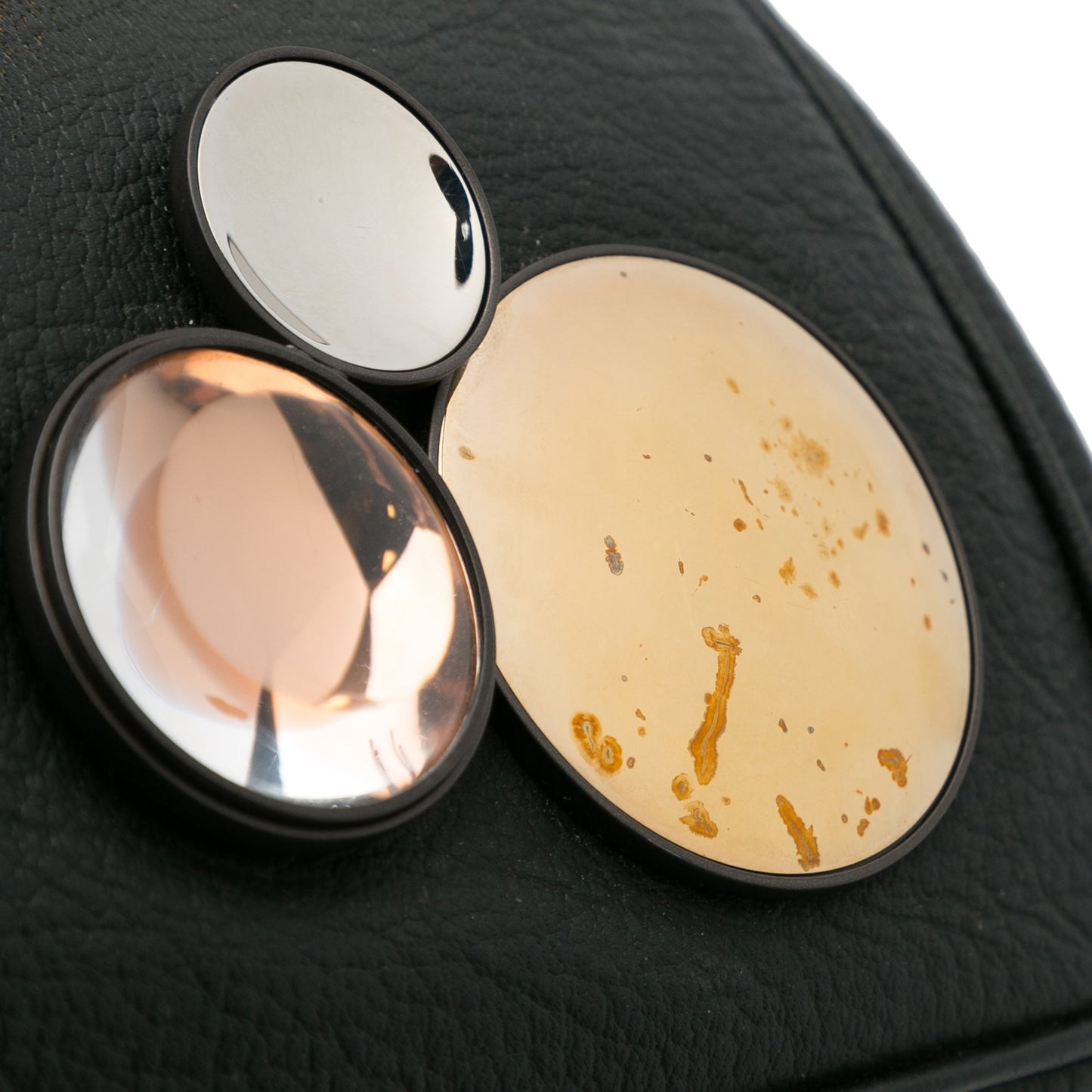 Black Bottega Veneta Mirror Lens Clutch Bag