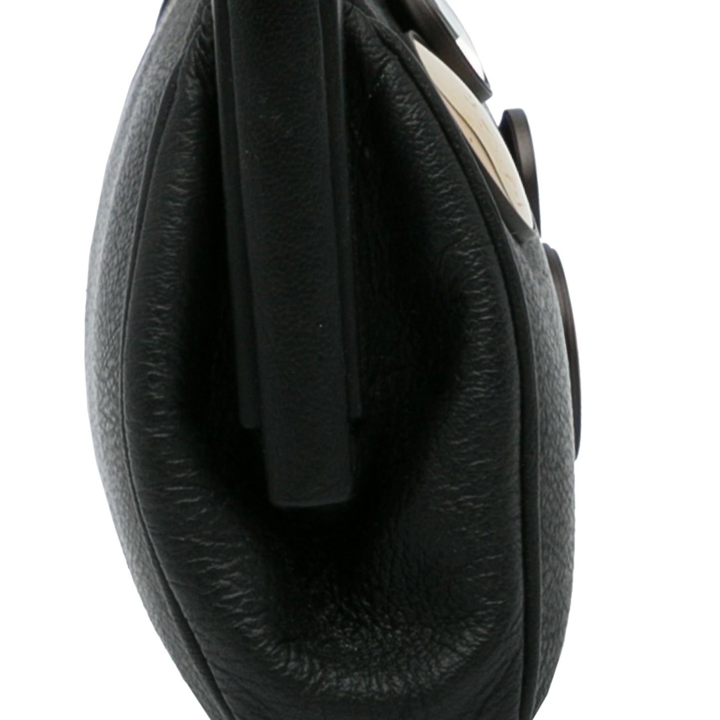 Black Bottega Veneta Mirror Lens Clutch Bag