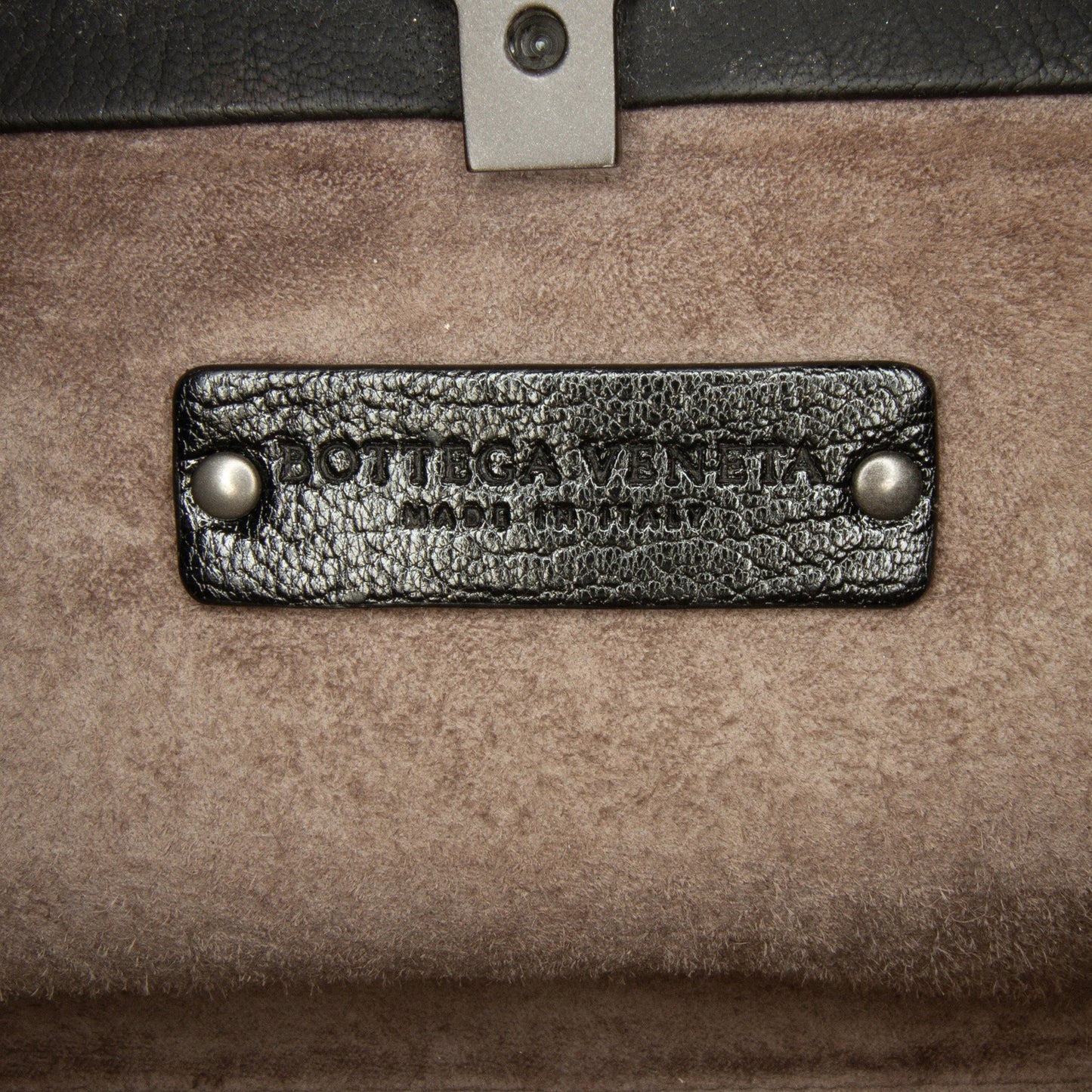 Black Bottega Veneta Mirror Lens Clutch Bag