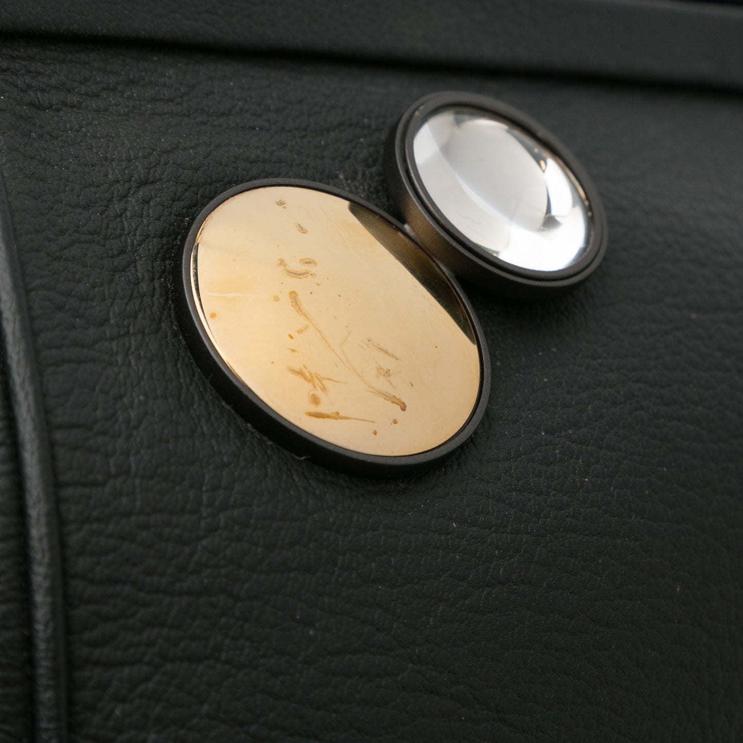 Black Bottega Veneta Mirror Lens Clutch Bag