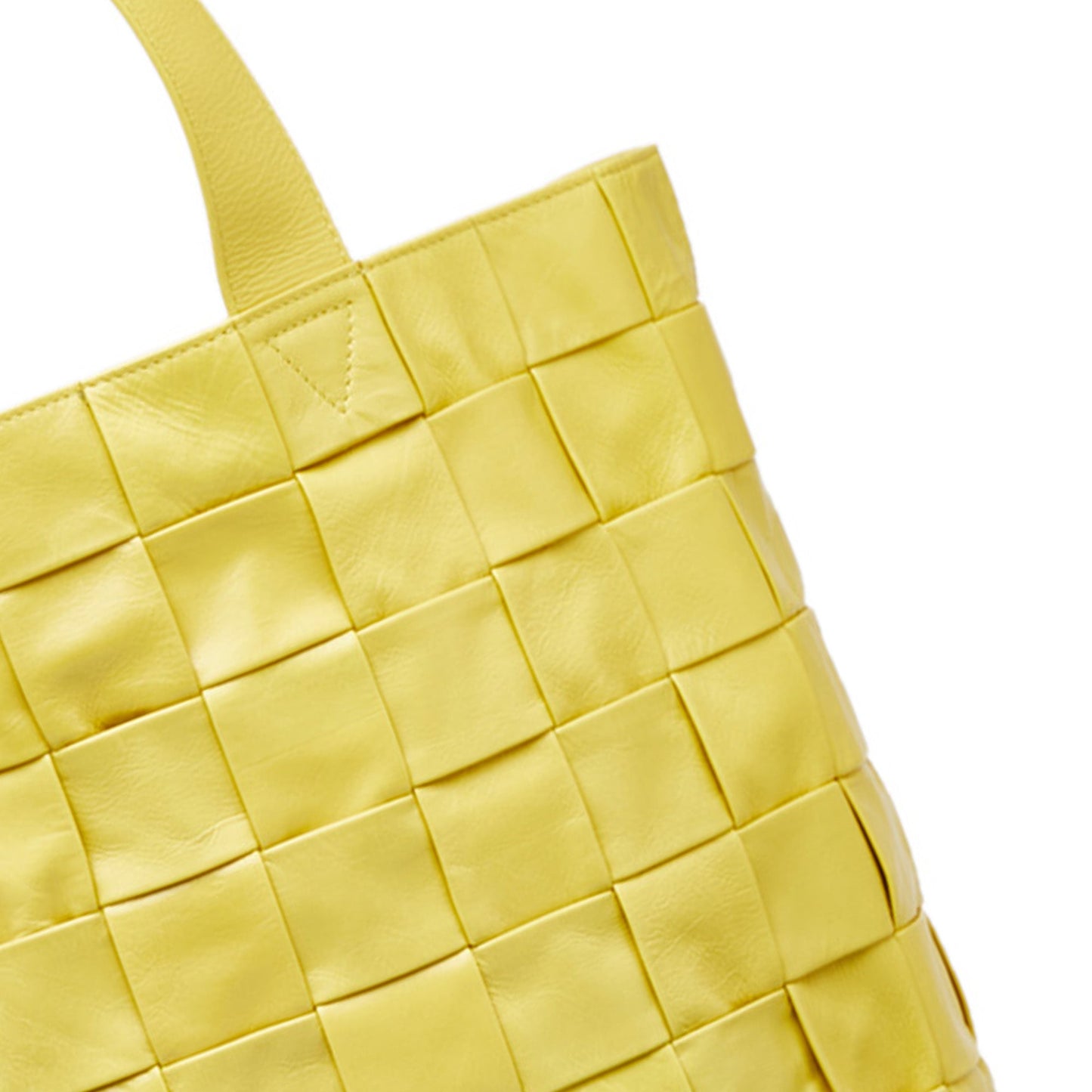 Yellow Bottega Veneta Maxi Nappa Intrecciato Cassette Tote
