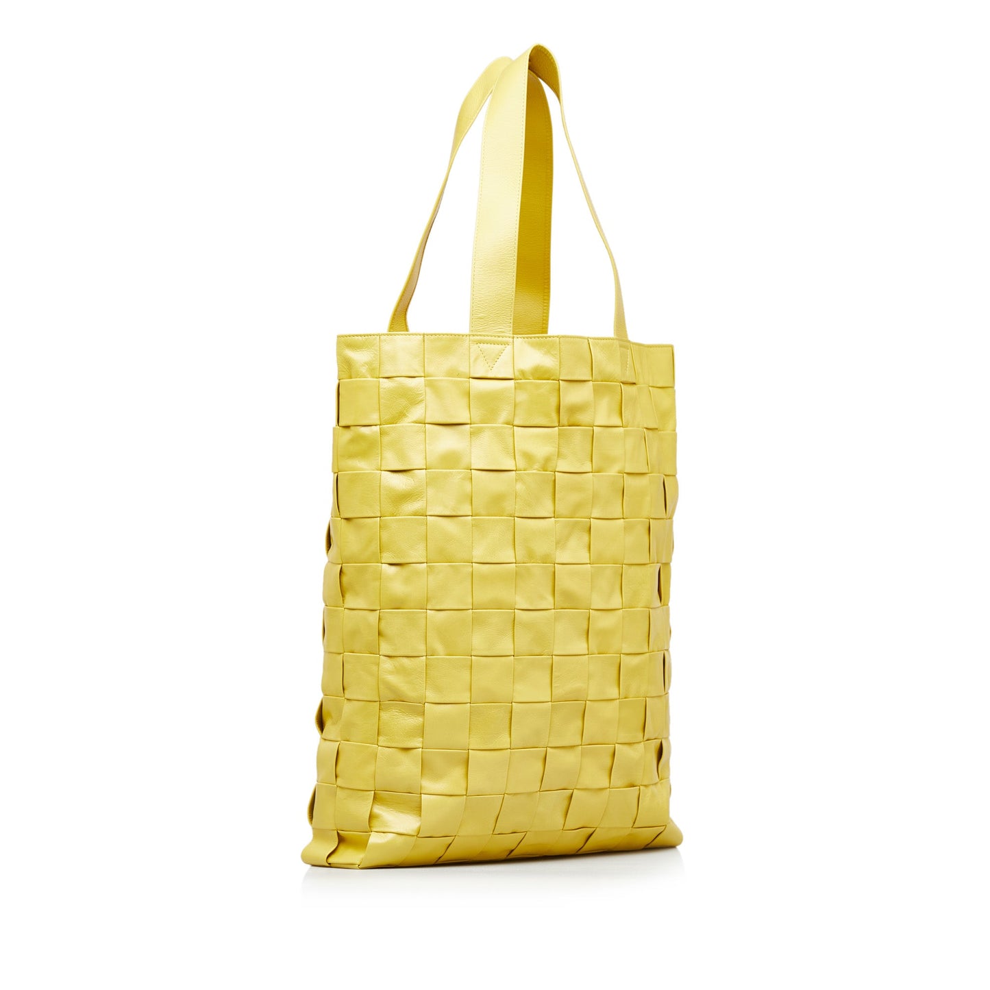 Yellow Bottega Veneta Maxi Nappa Intrecciato Cassette Tote