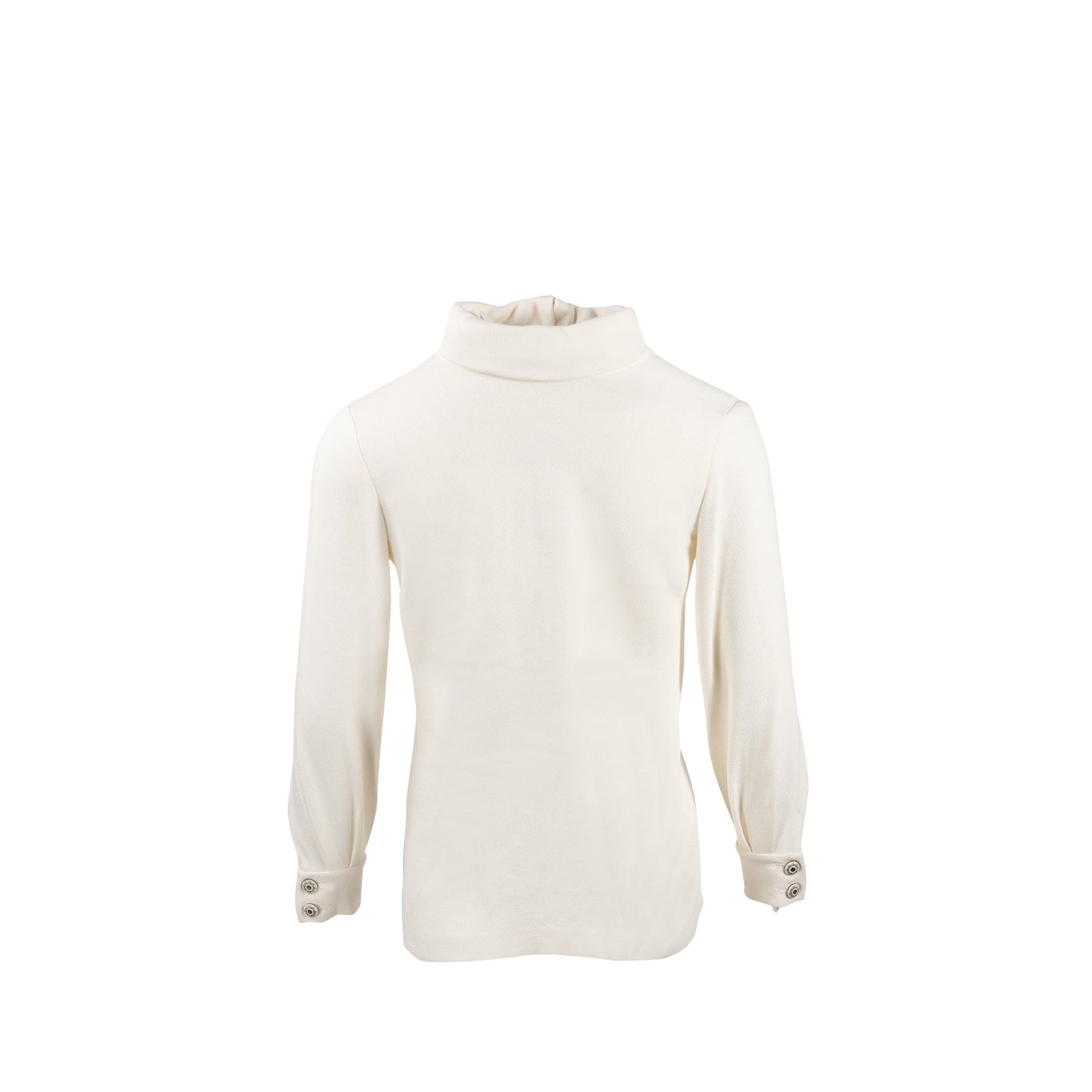 CHANEL Size 34 22C Runway Silk Crepe Blouse White