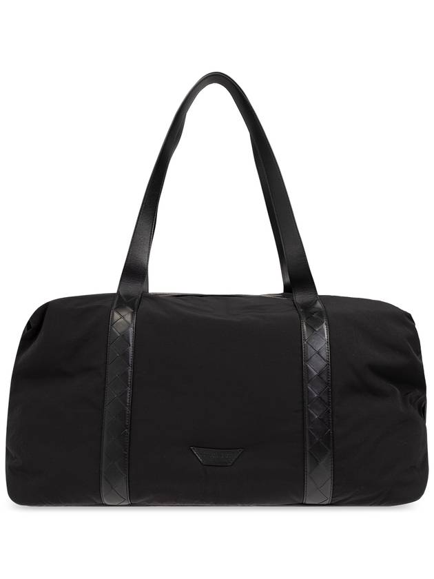 Bottega Veneta Large Crossroad Weekender Duffel Bag Black