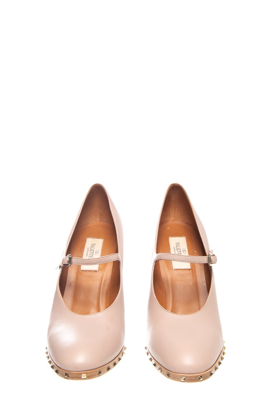 Valentino Mauve Leather Rockstud Pumps SZ 39