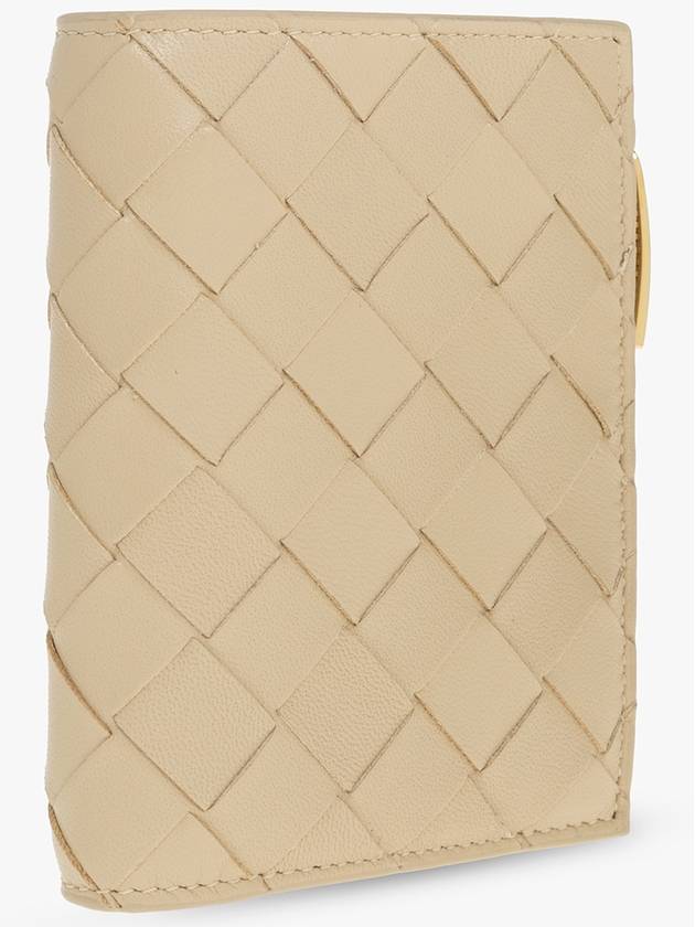 Bottega Veneta Bottega Veneta Leather Wallet, Women's, Beige