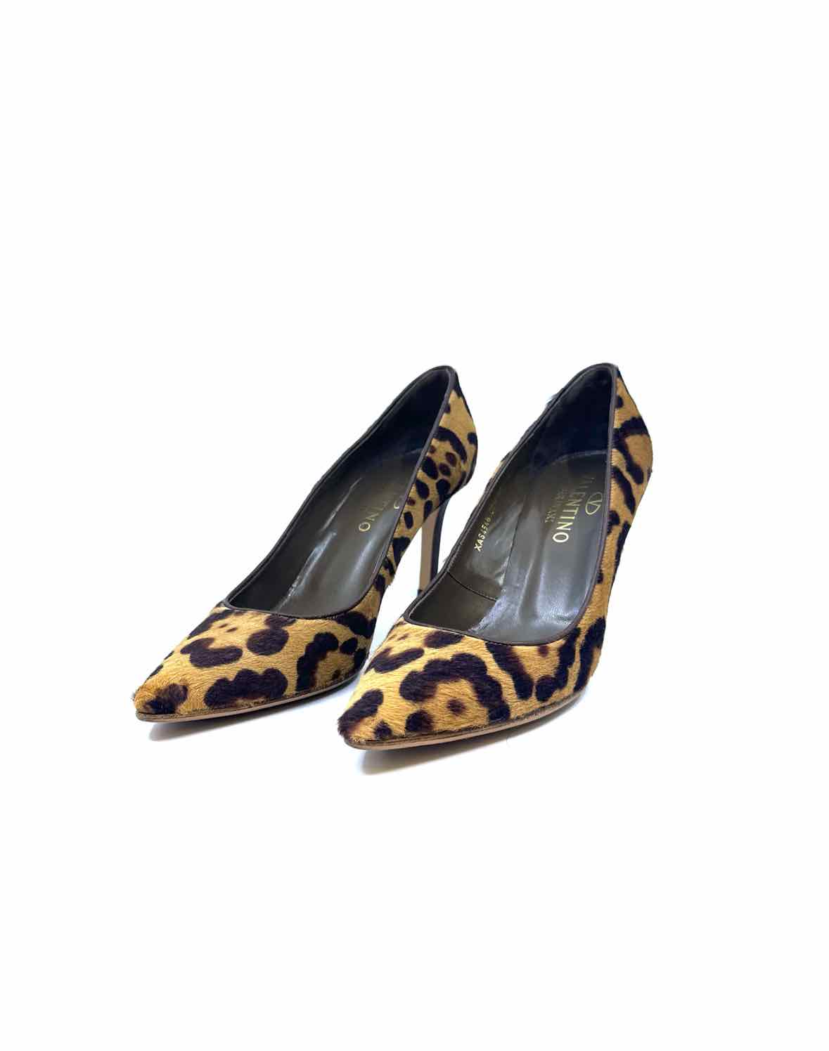 VALENTINO Size 9 Brown PONY HAIR Cheetah print Pumps