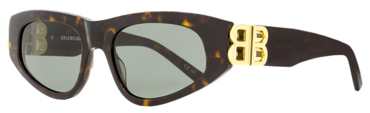 Balenciaga Women's Cateye Sunglasses BB0095S 002 Havana/Gold 53mm