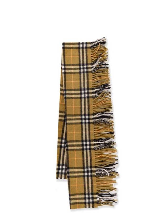 Burberry Happy Check Cashmere Scarf Oxide