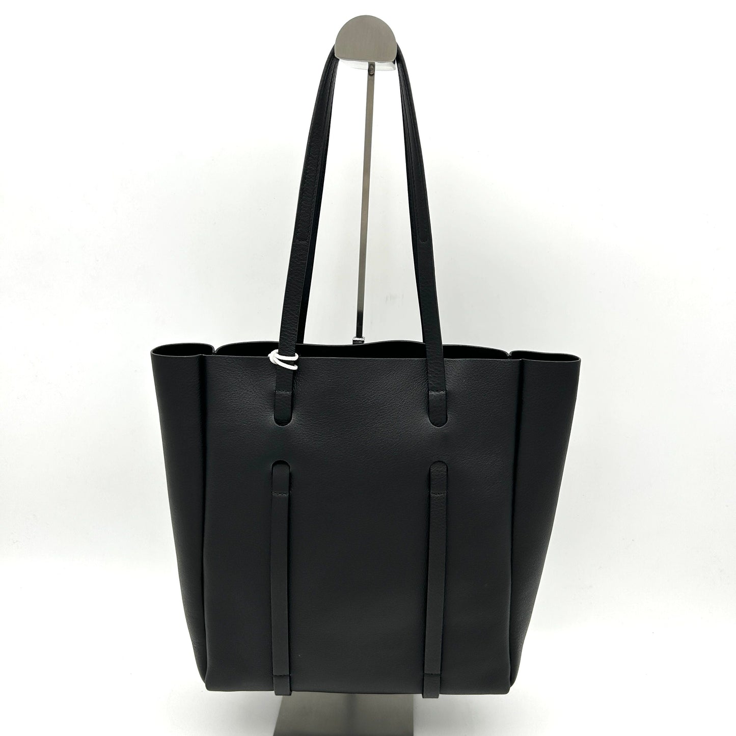 BALENCIAGA Veau Baltimore Double Sided Small Everyday Tote Gris Fossile Black LA30024