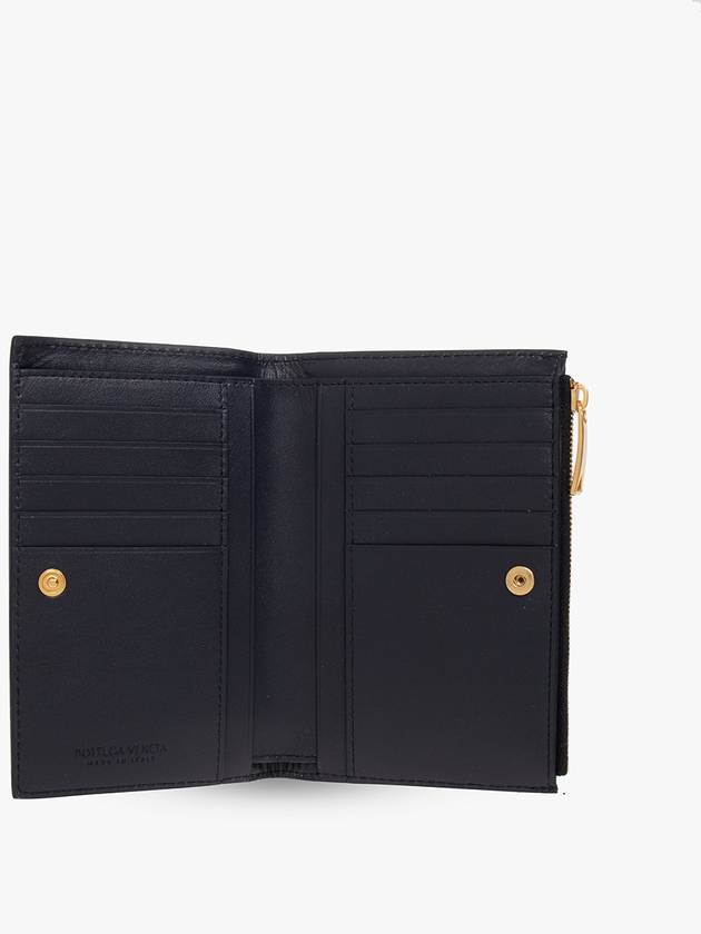 Bottega Veneta Intrecciato Weaving Folder Bicycle Wallet