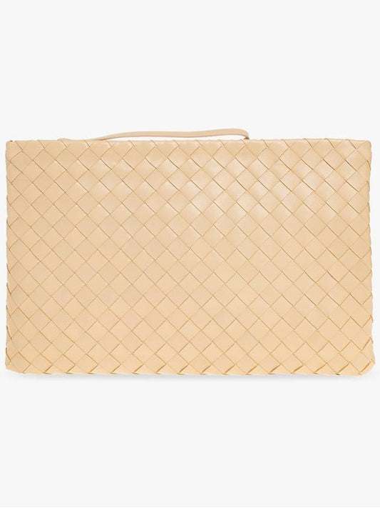Bottega Veneta Bottega Veneta ‘Pouch Large’ Handbag, Women's, Beige