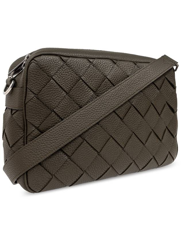 Bottega Veneta Intrecciato Medium Camera Cross Bag Khaki