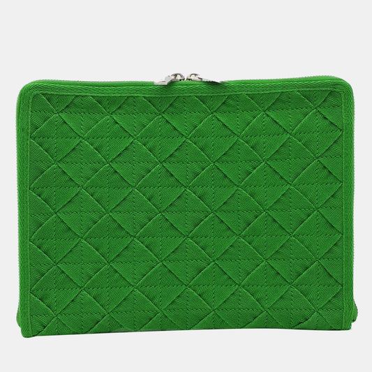 Bottega Veneta Green Intrecciato Clutch