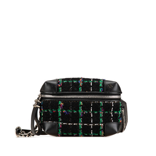 Chanel Tweed Leather Waist Bag