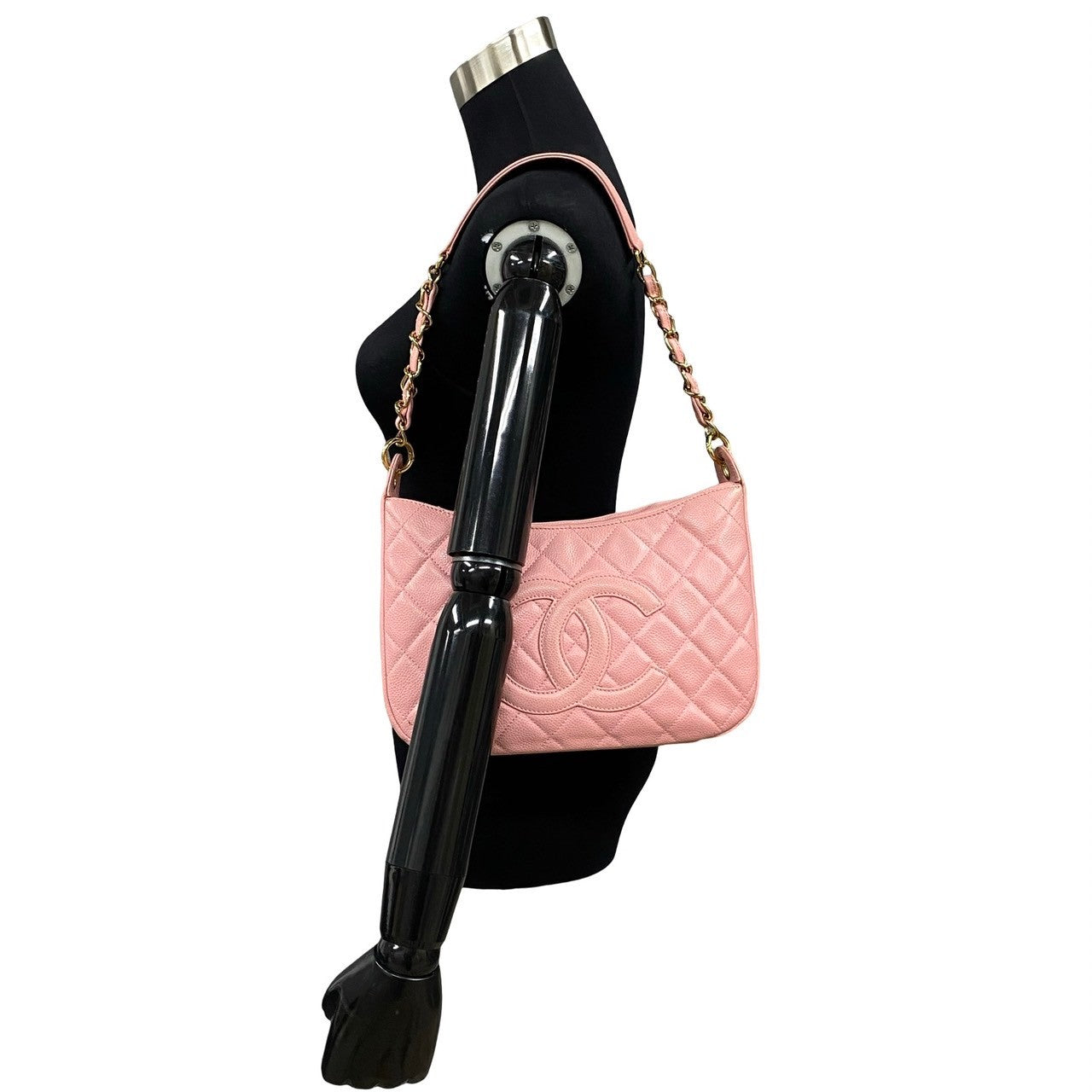 Chanel CC Caviar Timeless Shoulder Bag  Leather Crossbody Bag