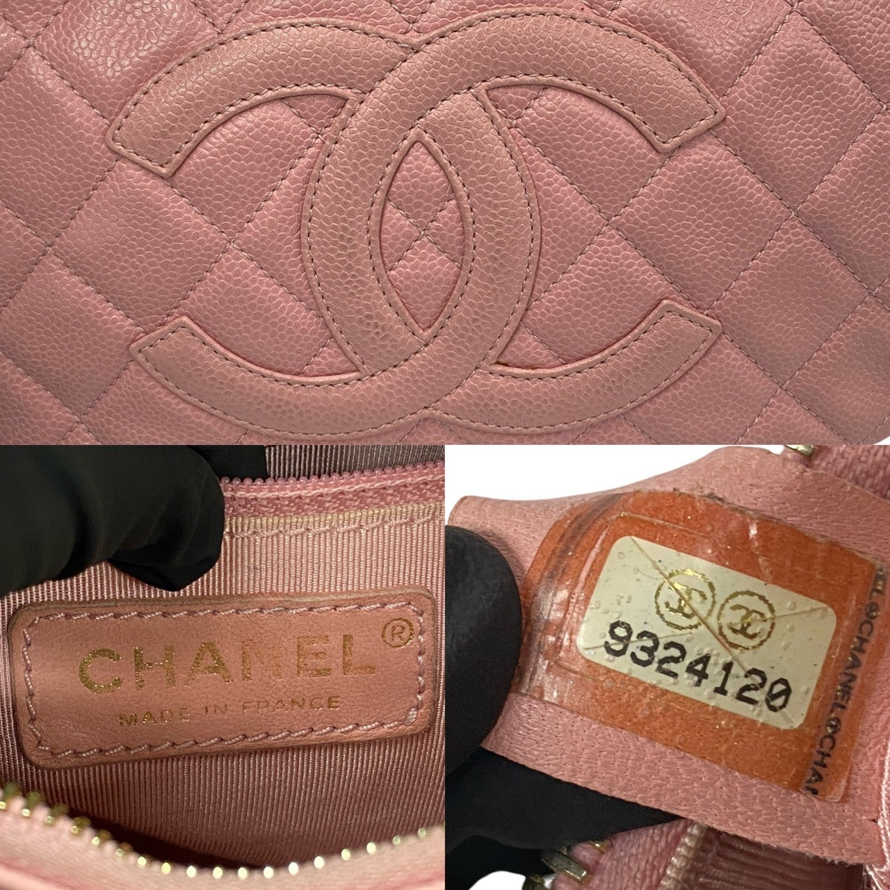 Chanel CC Caviar Timeless Shoulder Bag  Leather Crossbody Bag