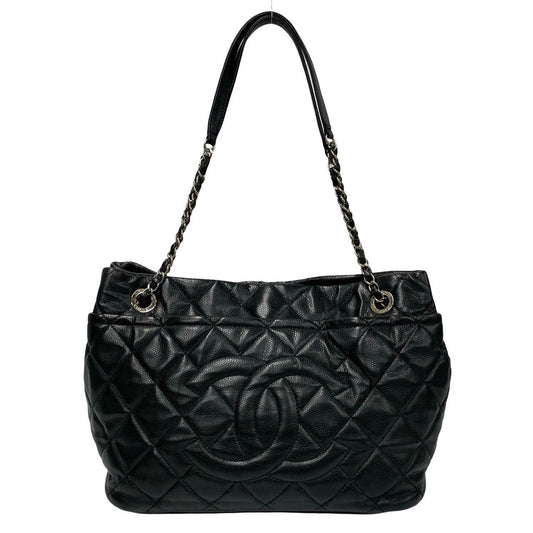 Chanel CC Caviar Chain Tote Bag  Leather Tote Bag