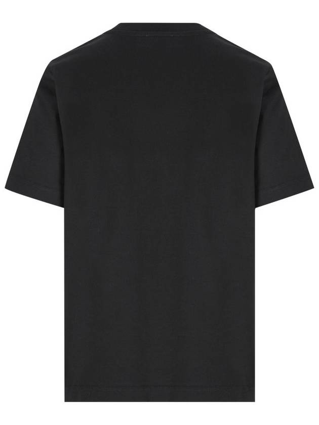 Burberry Check Label Short Sleeve T-Shirt Black