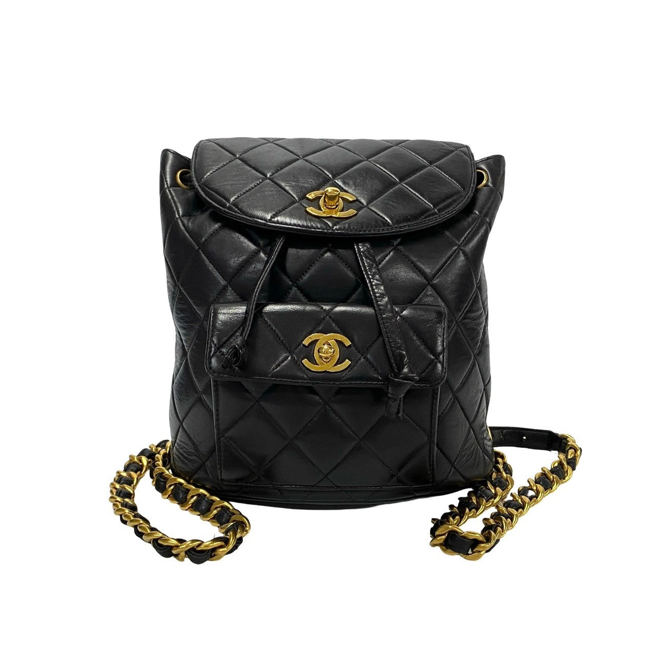 Chanel CC Duma Backpack Leather Backpack