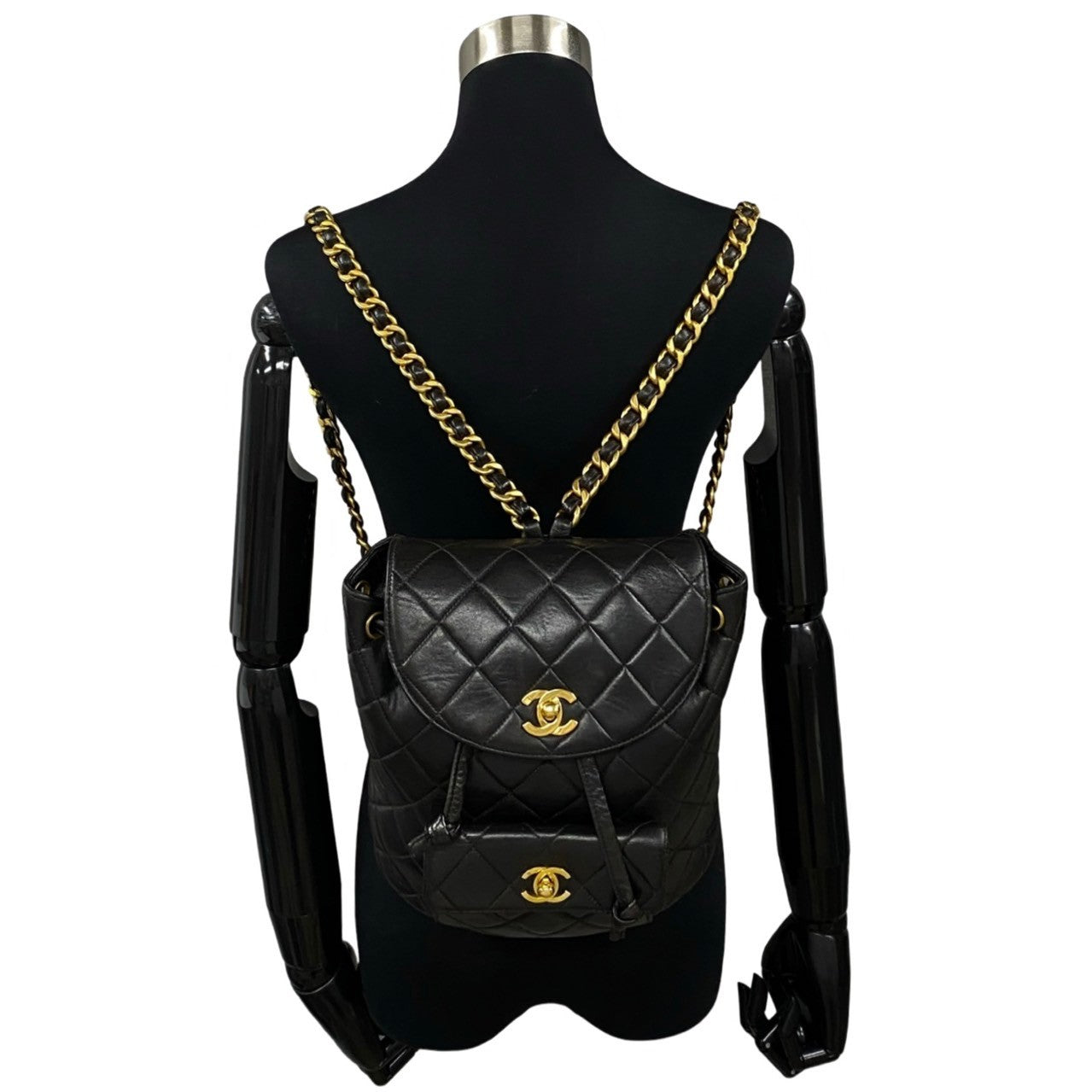 Chanel CC Duma Backpack Leather Backpack