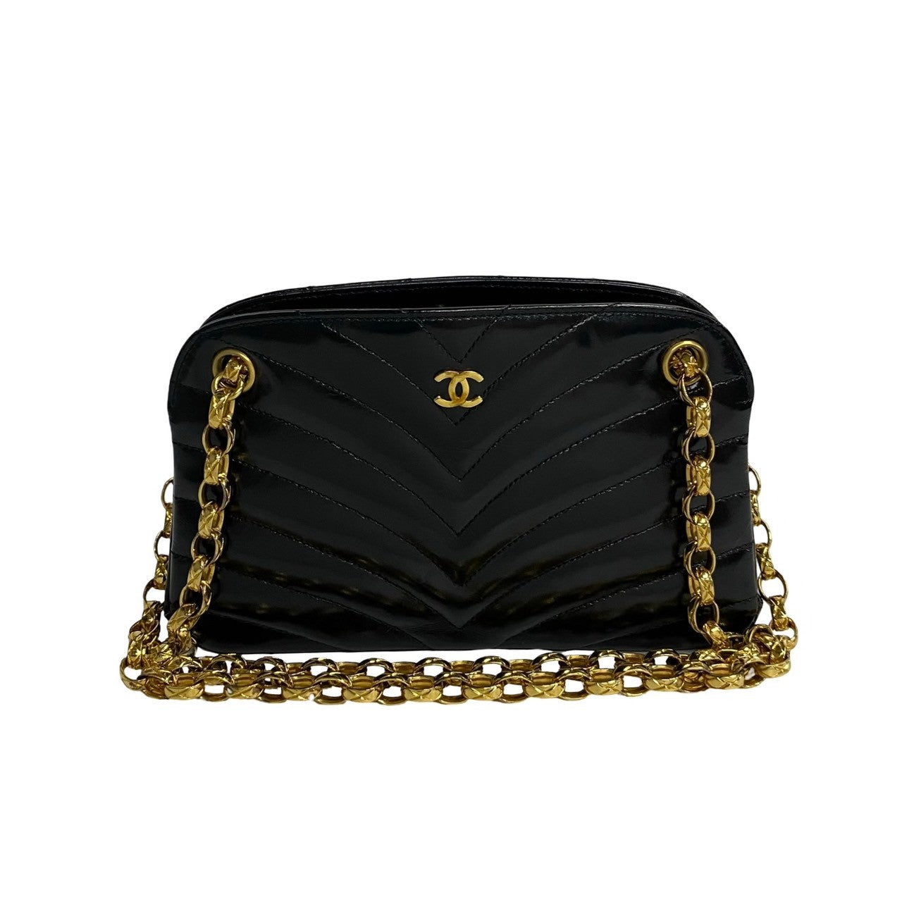 Chanel CC V Stitch Crossbody Bag  Leather Crossbody Bag in New Condition