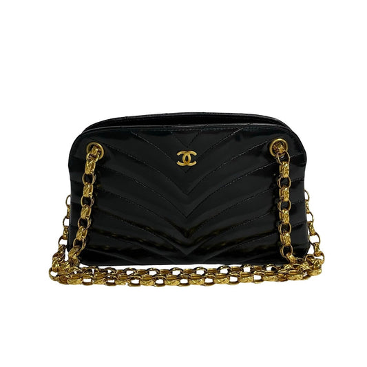 Chanel CC V Stitch Crossbody Bag  Leather Crossbody Bag in New Condition